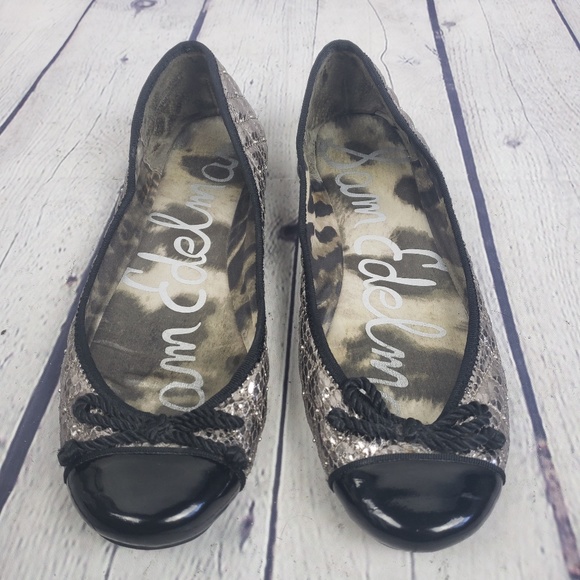 Sam Edelman Silver Metallic Flat shoes - Picture 1 of 8